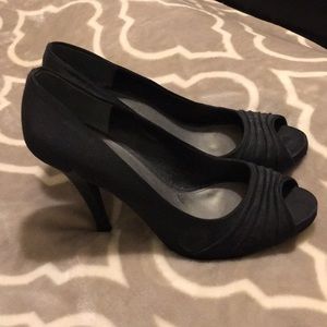 Black Satin heels